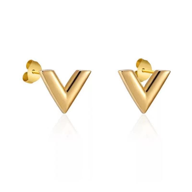 V-vormige Oorknopjes Stijlvolle Dames Accessoires Retro