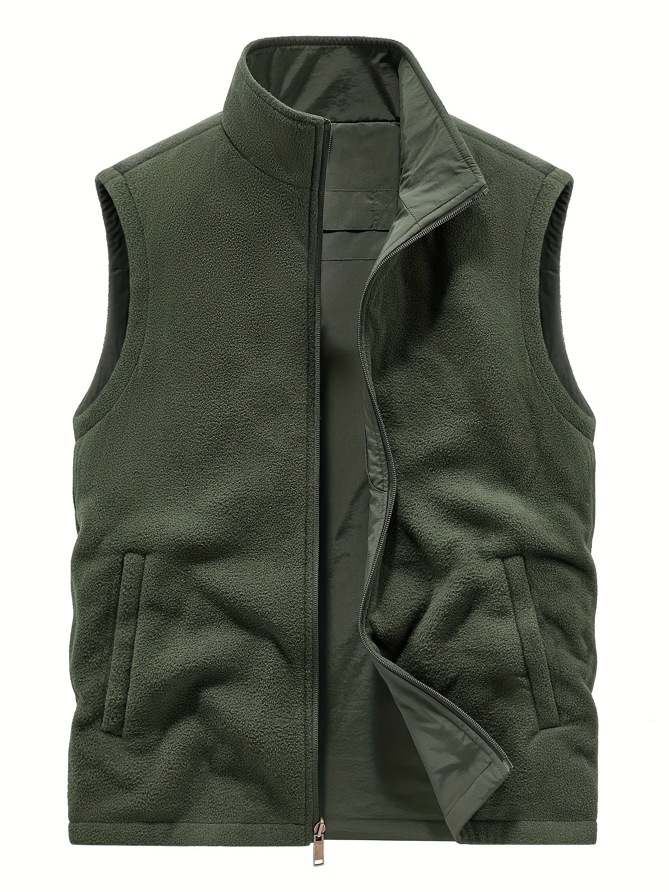 Reversibele Cardigan Zonder Mouwen voor Heren