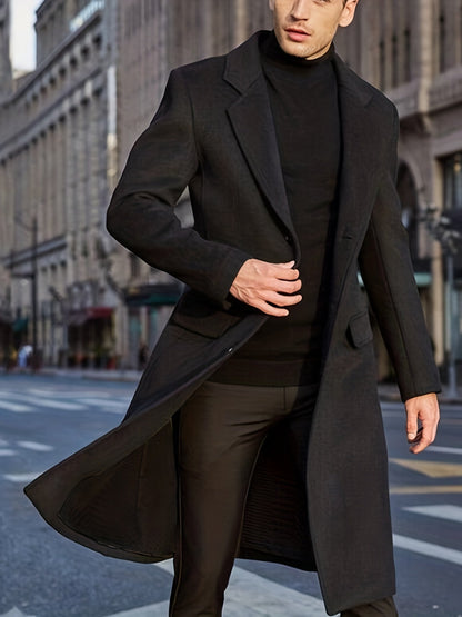 Heren Trenchcoat Elegant Zakelijk Waterdicht