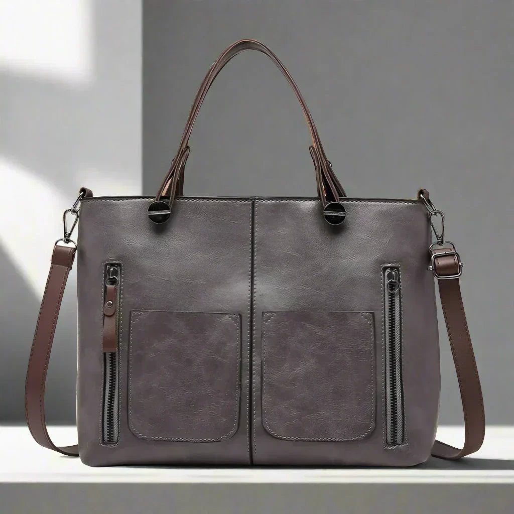 Vintage Schouder tas Mariana Leer