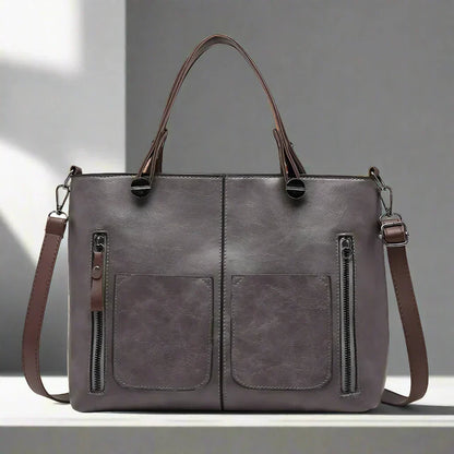 Vintage Schouder tas Mariana Leer