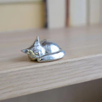 Decoratief Beeld Hond Metaal Zilver Tafeldecoratie Woonkamer Boekenplank Modern Minimalistisch Cadeau Interieur