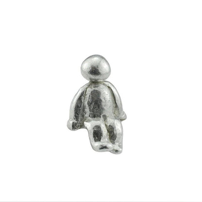 Decoratief Beeld Hond Metaal Zilver Tafeldecoratie Woonkamer Boekenplank Modern Minimalistisch Cadeau Interieur