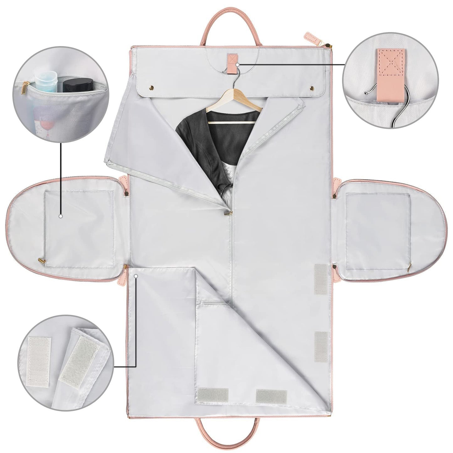 Handige Vouwtassen voor Reizen – Opvouwbare Kledingtas met Organizer voor Overhemden Jasjes – Lichtgewicht Compacte Luggage Beschermhoes
