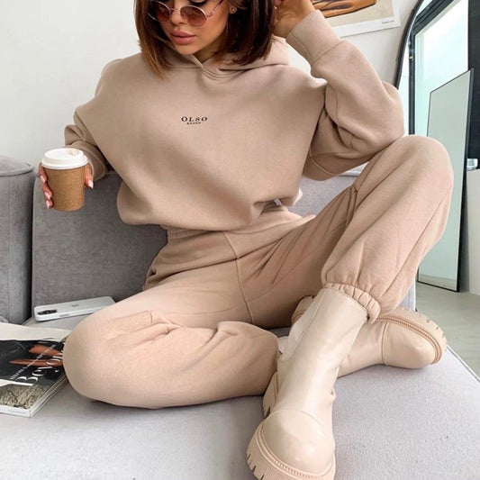 Dames Jogger Set Zacht Comfortabel Hoodie en Broek - StudioMarella
