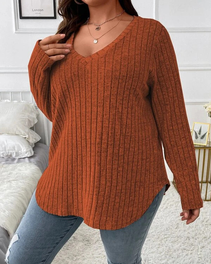 Dame Blouse Lange Mouwen Effen Kleur - StudioMarella