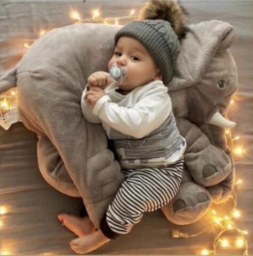 Zacht Pluche Olifant Babykussen 40cm of 60cm Knuffel voor Rust en Slaap