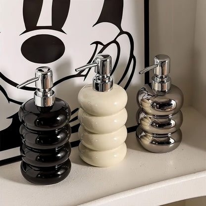 Keramieke Zeepdispenser Bolvorm 400ml Badkamer Keuken