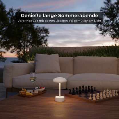 Tafellamp Draadloos Oplaadbaar IP54 2700K Zwart Wit Sand 23cm