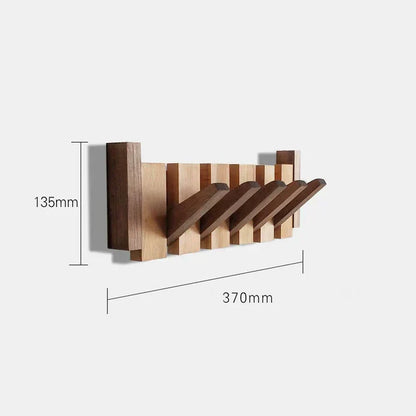 Decoratieve Wandkapstok Hout Piano-Design 4-8 Haken Hallway Organizer Scandinavisch Interieur Garderobe