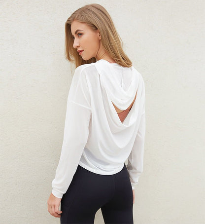 Dames Sport Hoodie Luchtig en Ventilerend met Mesh