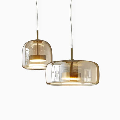 Glazen Hanglamp met LED Verlichting Modern Design Woonkamer Slaapkamer
