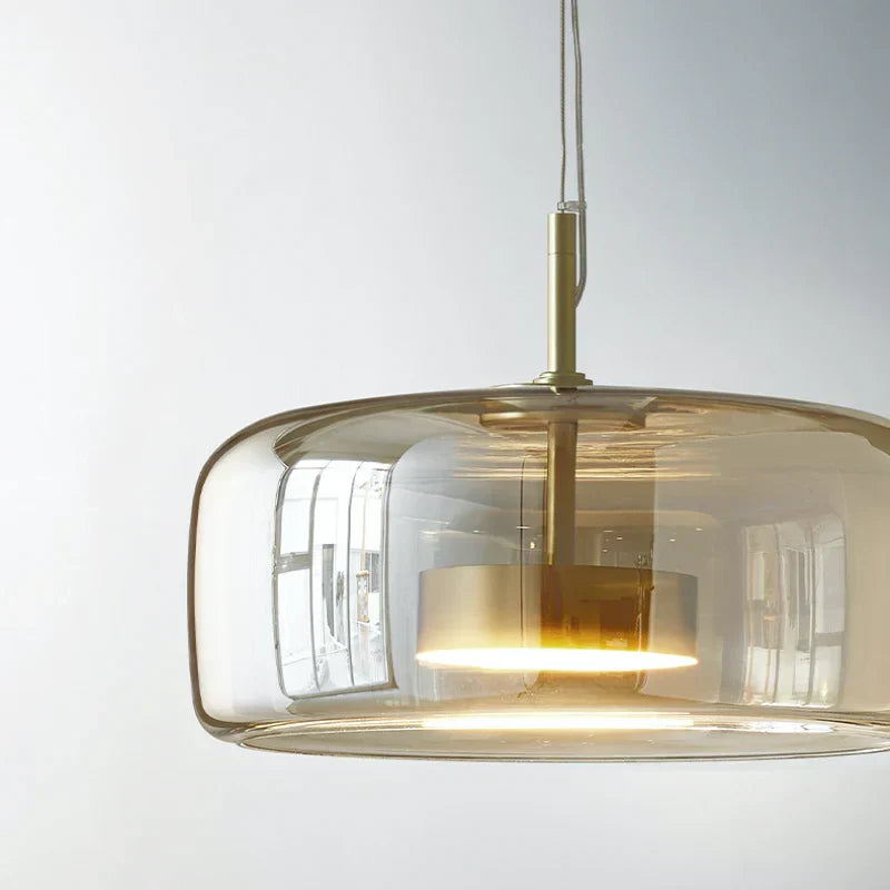 Glazen Hanglamp met LED Verlichting Modern Design Woonkamer Slaapkamer