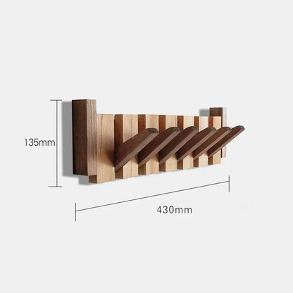 Decoratieve Wandkapstok Hout Piano-Design 4-8 Haken Hallway Organizer Scandinavisch Interieur Garderobe
