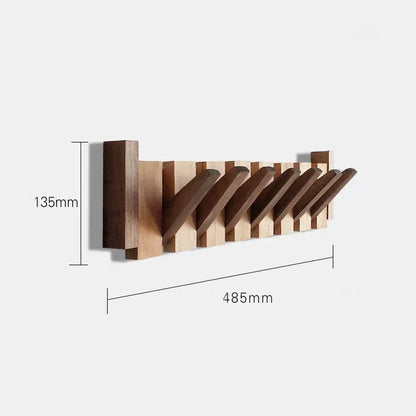 Decoratieve Wandkapstok Hout Piano-Design 4-8 Haken Hallway Organizer Scandinavisch Interieur Garderobe