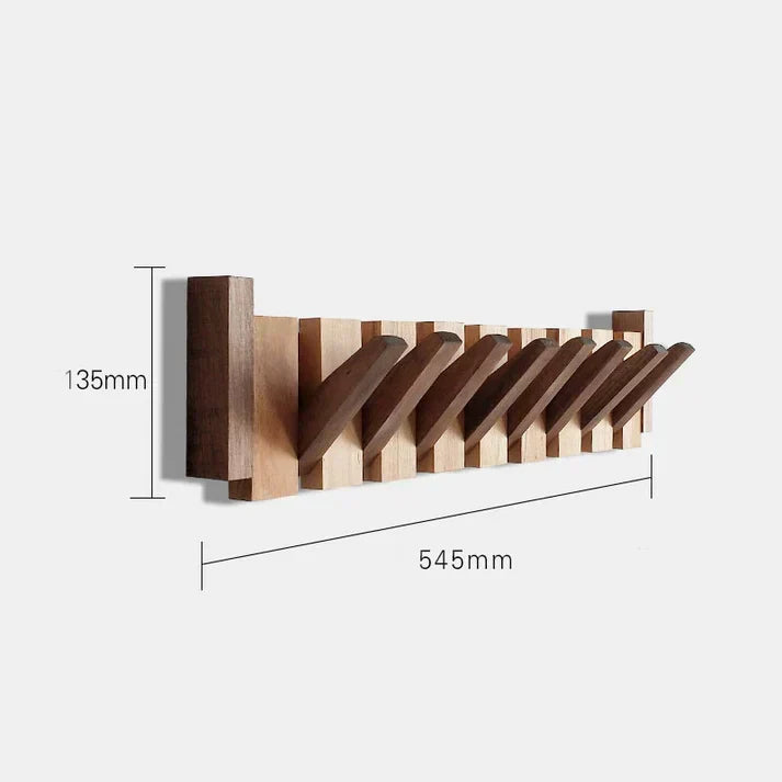 Decoratieve Wandkapstok Hout Piano-Design 4-8 Haken Hallway Organizer Scandinavisch Interieur Garderobe