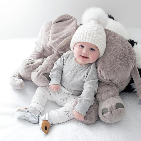 Zacht Pluche Olifant Babykussen 40cm of 60cm Knuffel voor Rust en Slaap