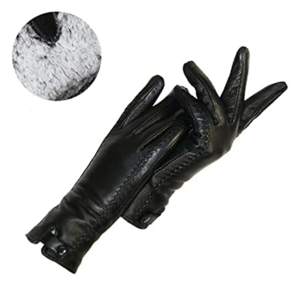 Leren Handschoenen Donkerbruin Vintage Look Klassiek - StudioMarella