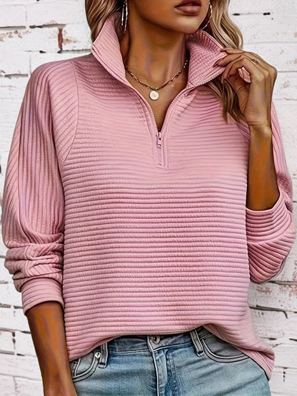 Zachte Sweatshirt Lange Mouw Casuele Damestrui - StudioMarella