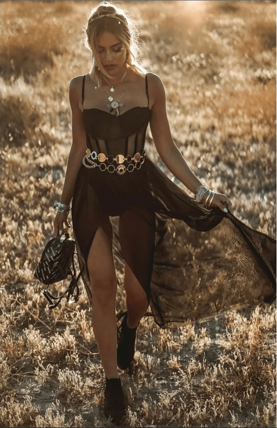 Festivaljurk Zomerjurk Vintage Bloem