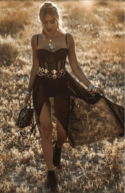 Festivaljurk Zomerjurk Vintage Bloem