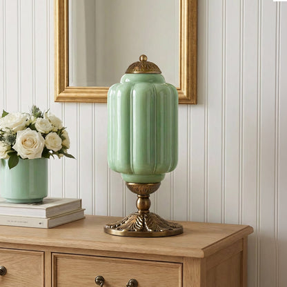 Retro Tafellampen met Getextureerd Crèmekleurig Glas – Franse Vintage Stijl met Messing of Zwart Frame