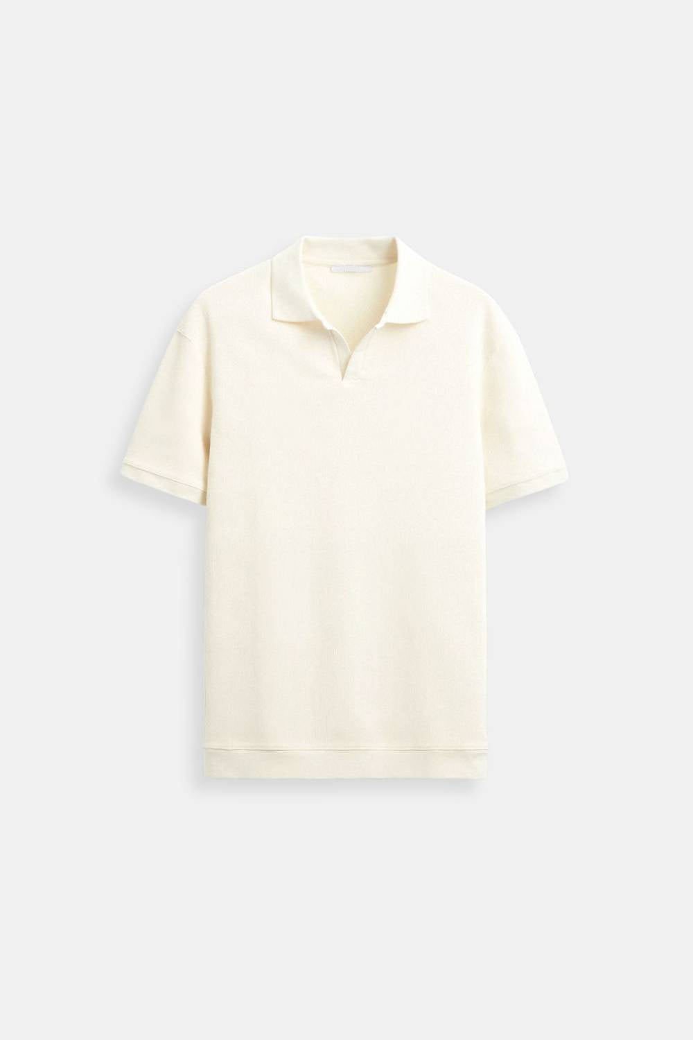 Mannen Polo T-shirt met Textuur en Korte Mouwen - StudioMarella