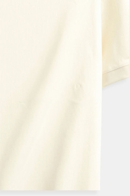Stijlvolle Heren Polo T-shirt van Wol met Structuur