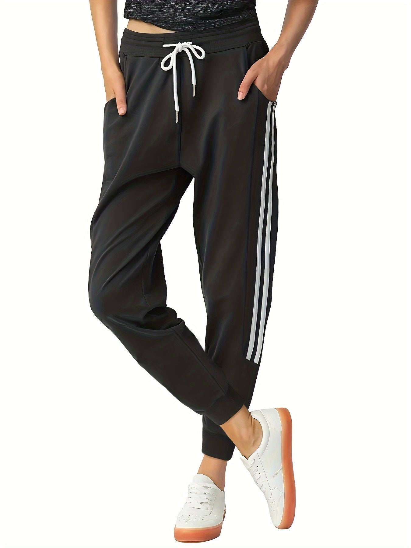 Dames Joggingbroek Met Zakken en Trekkoord Zacht Polyester - StudioMarella