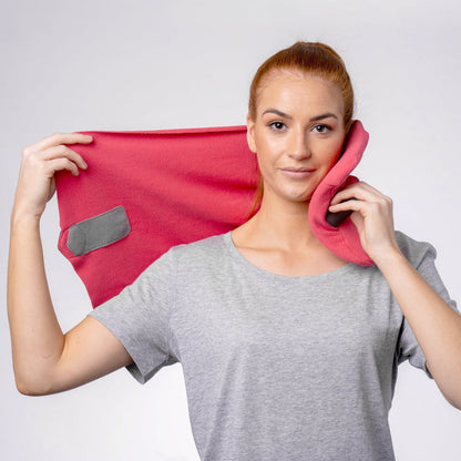 Ergonomisch Nekkussen voor Optimaal Comfort tijdens het Reizen – Geheugenschuim en Ademende Hoes – Verstelbare Pasvorm