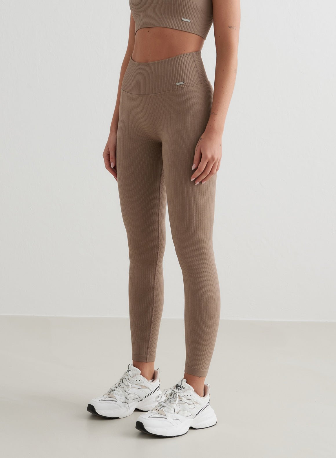 Zachte Yoga Legging Geribbeld Comfortabel voor Vrouwen