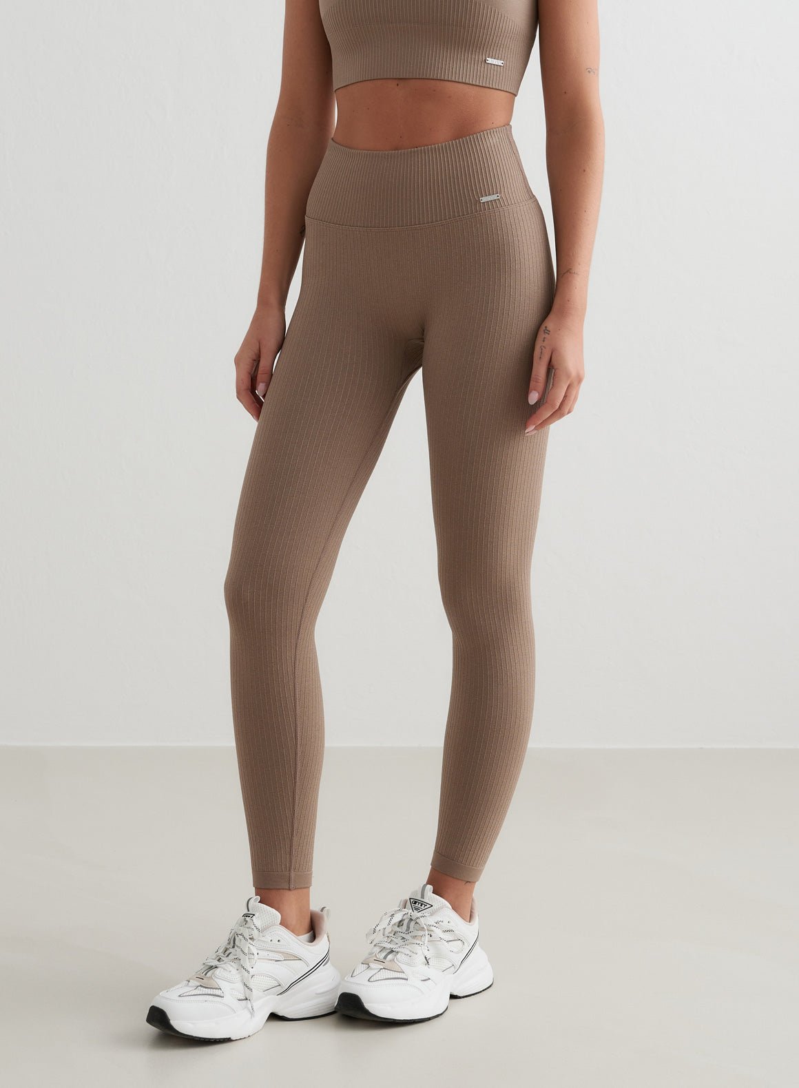 Zachte Yoga Legging Geribbeld Comfortabel voor Vrouwen
