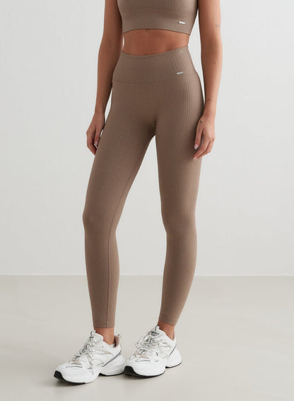 Zachte Yoga Legging Geribbeld Comfortabel voor Vrouwen