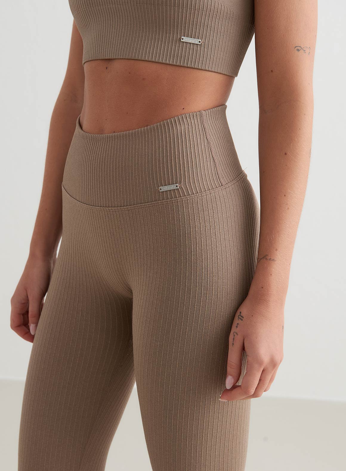 Zachte Yoga Legging Geribbeld Comfortabel voor Vrouwen