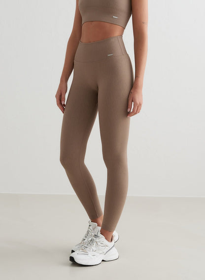 Zachte Yoga Legging Geribbeld Comfortabel voor Vrouwen