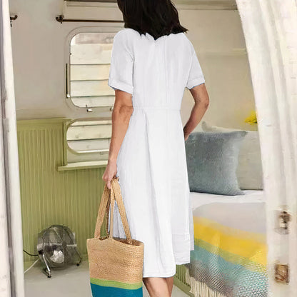 Luchtige Zomerjurk voor Dames – Comfortabele Losse Jurk