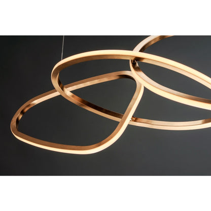 Abstracte LED Kroonluchter 140 cm Modern Design Eetkamer Verlichting
