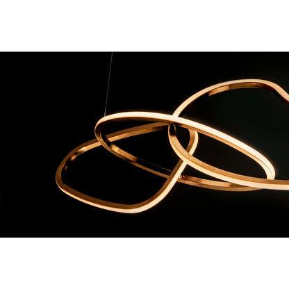 Abstracte LED Kroonluchter 140 cm Modern Design Eetkamer Verlichting
