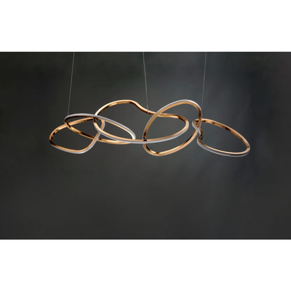 Abstracte LED Kroonluchter 140 cm Modern Design Eetkamer Verlichting