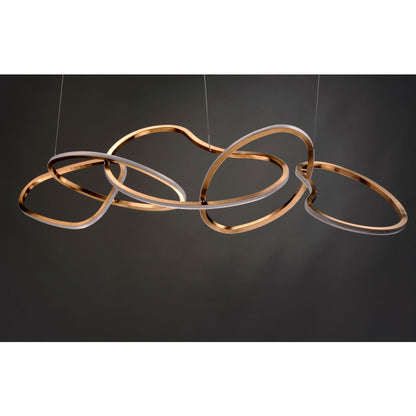 Abstracte LED Kroonluchter 140 cm Modern Design Eetkamer Verlichting