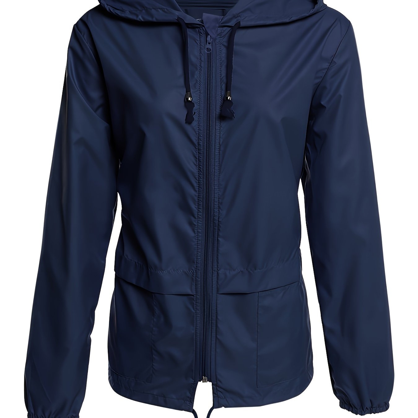 Waterdichte Dames Windjack Lange Mouwen Effen Kleur