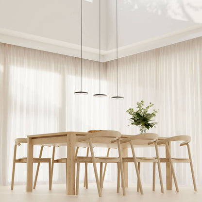 Design Hanglamp LED Aluminium 3-4 Lichts Zwart Eettafel Dimbaar Modern Pendellamp Minimalistisch Interieur Verlichting