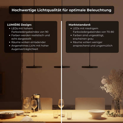 Design Hanglamp LED Aluminium 3-4 Lichts Zwart Eettafel Dimbaar Modern Pendellamp Minimalistisch Interieur Verlichting