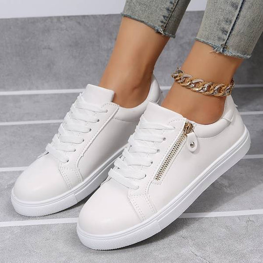 Dames Leren Schoenen met Rits Sluiting - StudioMarella