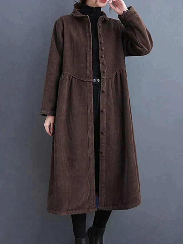 Dames Jas Corduroy Warme Herfst Stijl