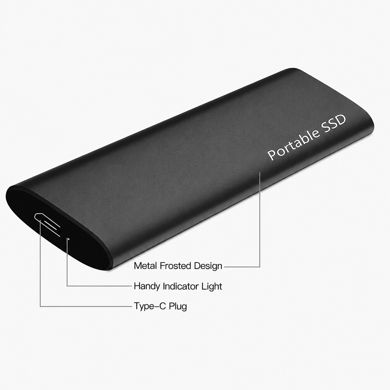 Externe Draagbare Opslagschijf 4TB USB-C Gegevensopslag Compacte Harde Schijf