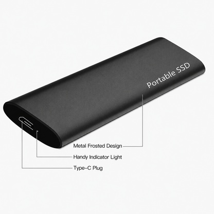 Externe Draagbare Opslagschijf 4TB USB-C Gegevensopslag Compacte Harde Schijf