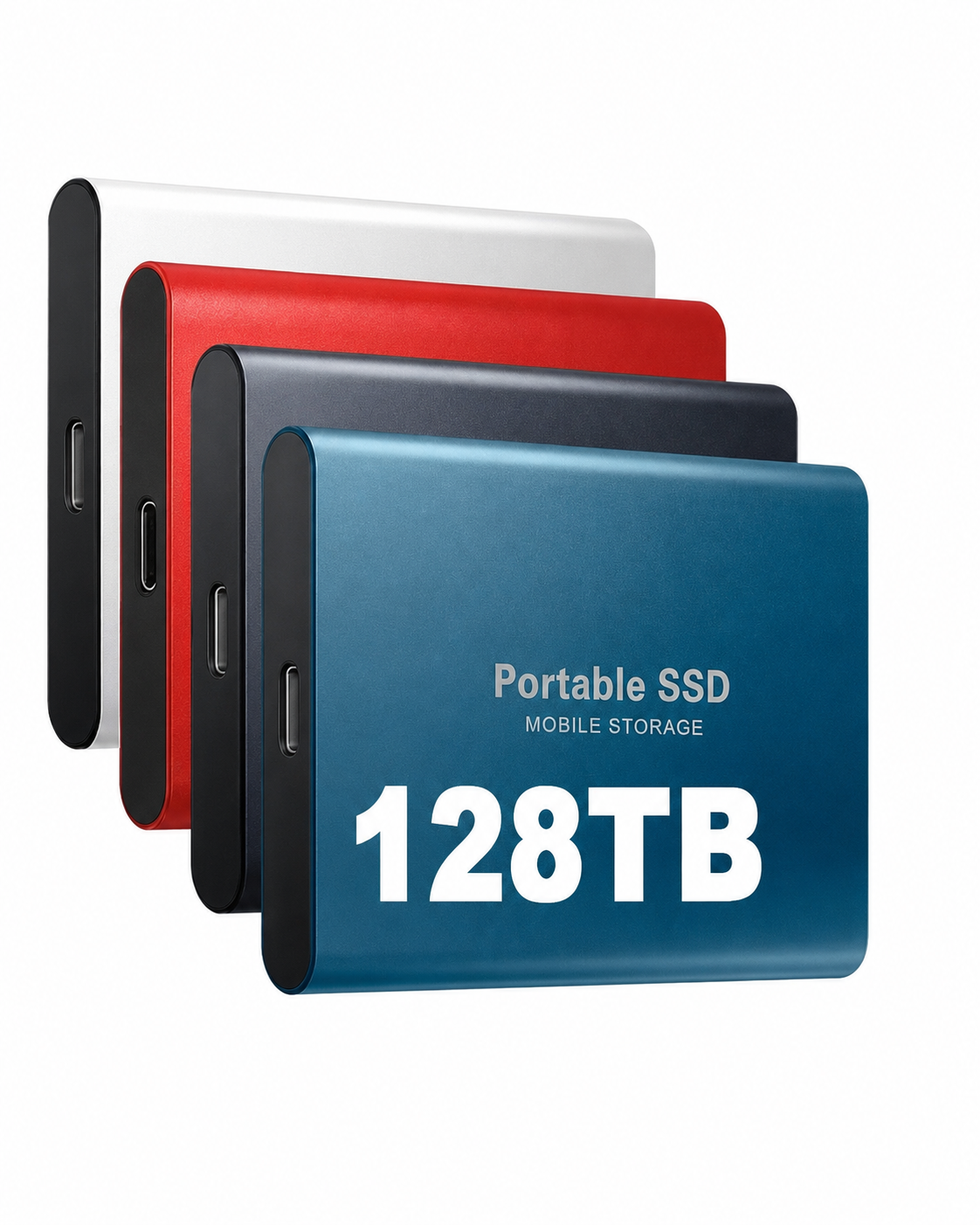 Externe Opslagoplossing met SSD 128TB Snelle Datatransmissie Compacte Aluminium Behuizing USB-C Compatibiliteit voor PC Mac Android
