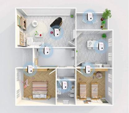 Ultrasone Insectenbestrijder | Plug-in Ongediertebestrijding voor Muizen, Knaagdieren en Insecten | Gifvrij & Huisdiervriendelijk | 40 m² Bereik