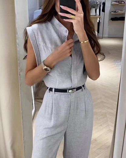 Vrouwelijke Tweedelige Sportoutfit Casual Kleding Set